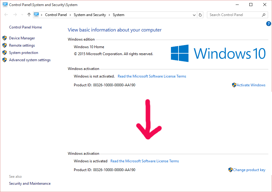 Windows 7 product key changer command