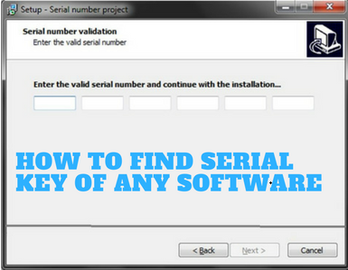 How To Know Serial Key Of Any Software
